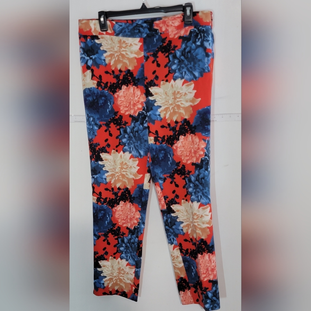 Talbots Chatham Floral Print Pants Size 10